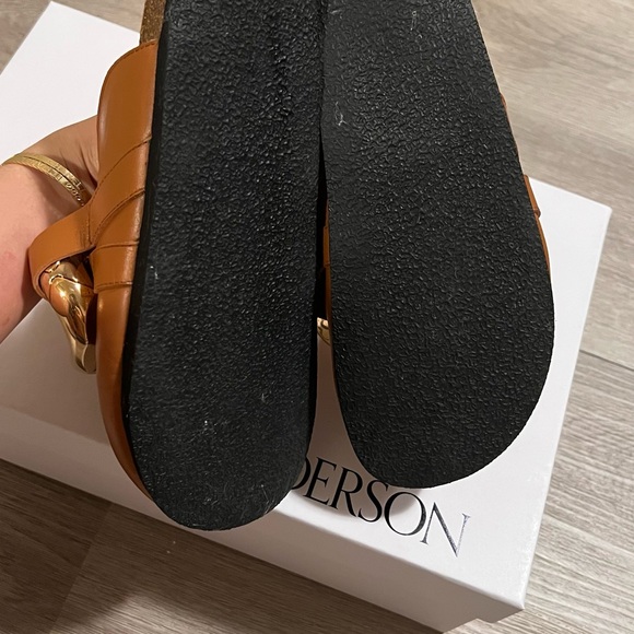 JW ANDERSON gold chain mules loafer - Picture 2 of 7